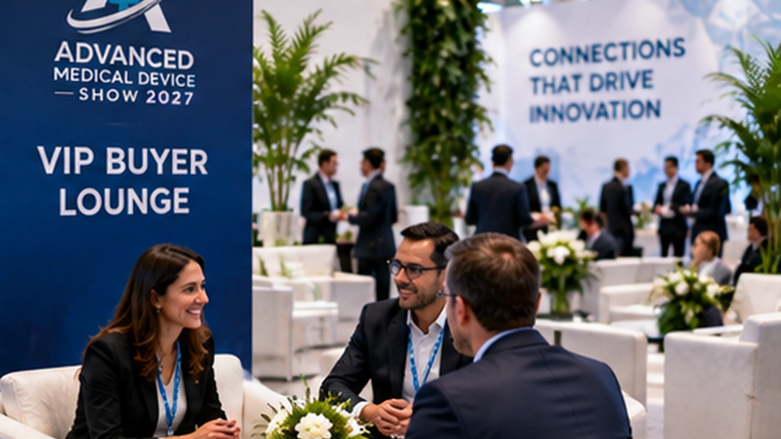 Advanced Medical Device Show VIP lounge illustration