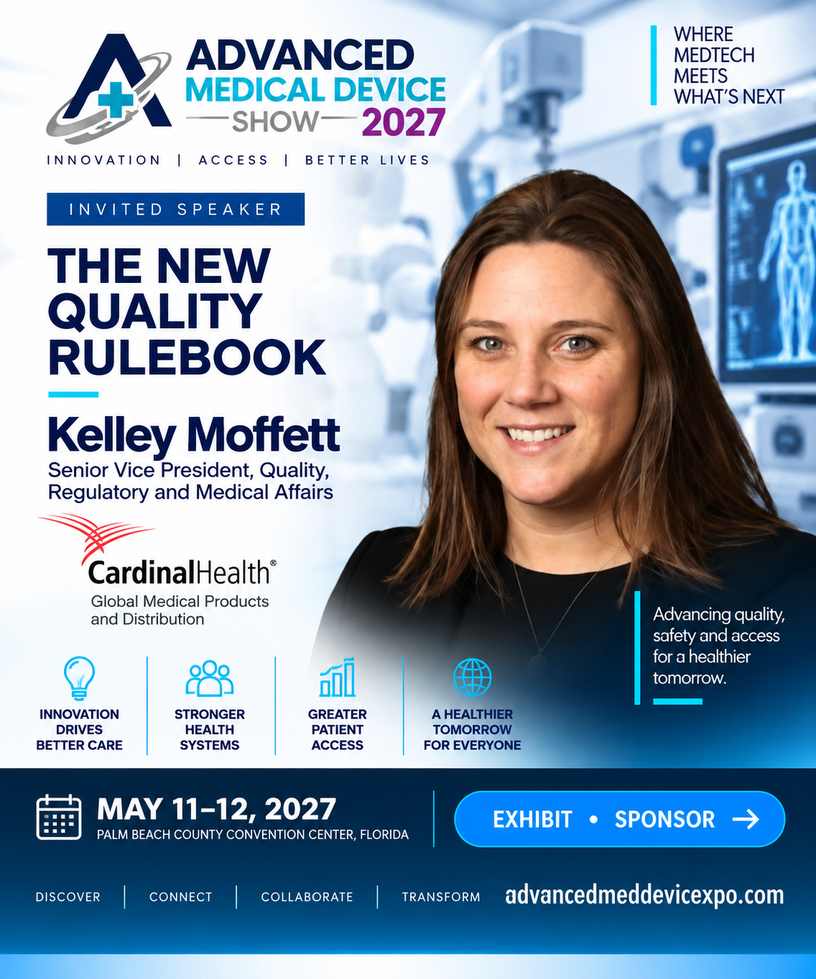 Kelley Moffett — invited speaker, Cardinal Health — Global Medical Products and Distribution, May 11–12, 2027