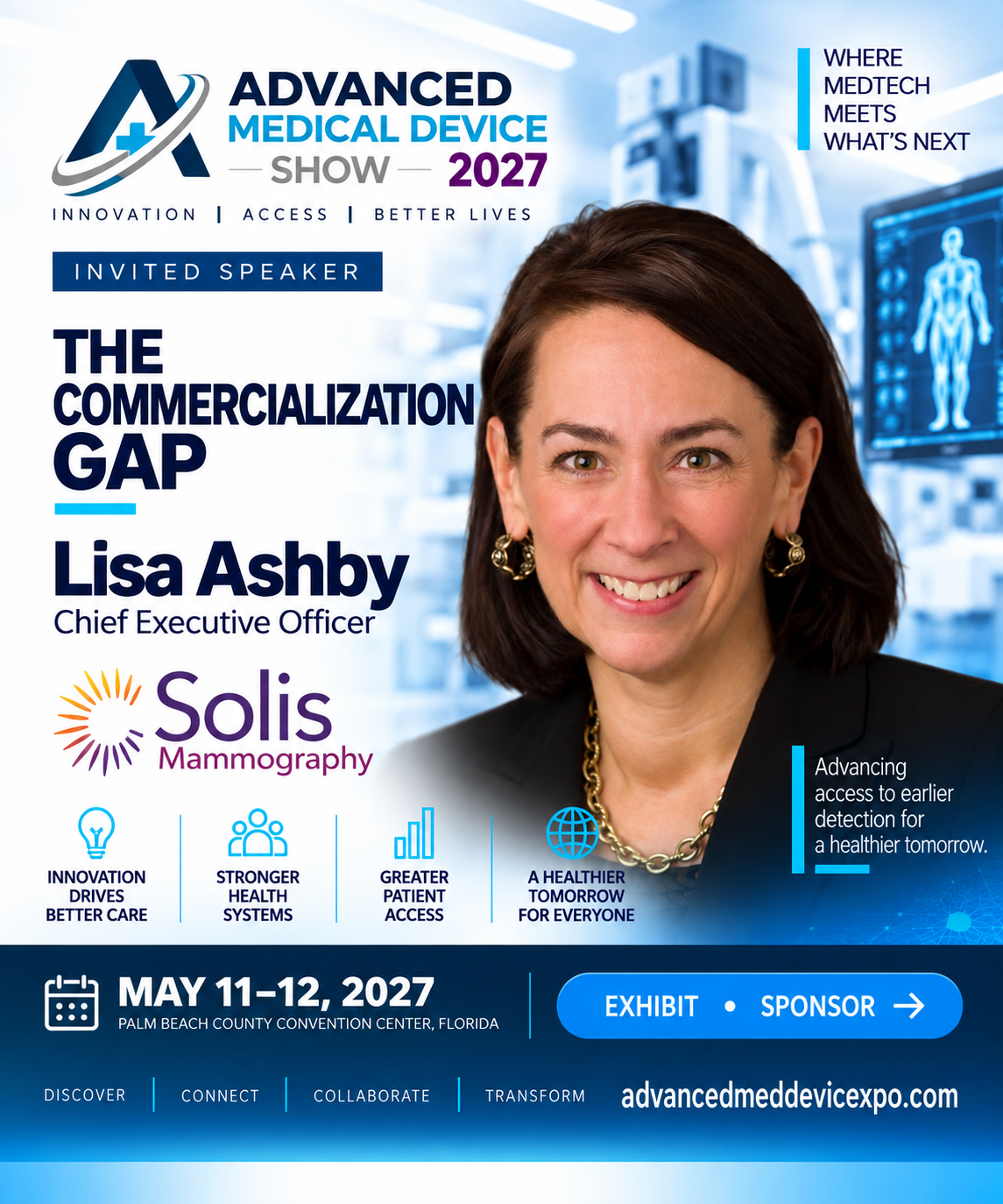 Lisa Ashby — invited speaker, Solis Mammography, May 11–12, 2027